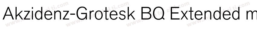 Akzidenz-Grotesk BQ Extended medium字体转换